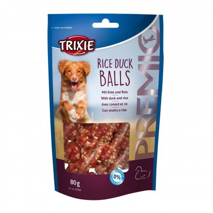 Trixie PREMIO Rice Duck Balls лакомство для собак утиные шарики с рисом 80гр