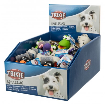 Trixie игрушка для собак животные с пищалкой 6-9 см