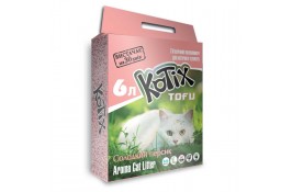 KOTIX TOFU Honey Peach соевый наполнитель для кошек с ароматом сладкого персика 6 л