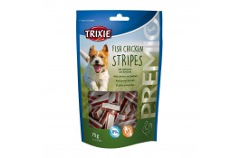 Trixie PREMIO Chicken and Pollock Stripes лакомство для собак палочки с курицей и лососем 75гр