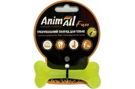 AnimAll Fun іграшка для собак "Кісточка" (жовта) 8 см​