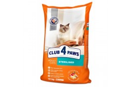 Club 4 Paws Premium Adult Cat Sterilized Chicken сухой корм для котов с курицей 14 кг