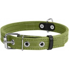 Collar двойной брезентовый ошейник со светоотражающей нитью для собак L