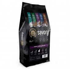 Savory Adult Cat Steril Fresh Lamb and Chicken 8 kg