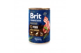 Brit Premium by Nature зі свининою і трахеєю для собак 400 г 
