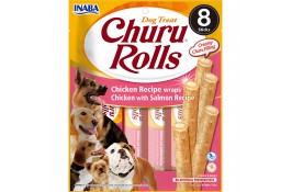 INABA Churu Rolls ласощі для собак з куркою та лососем 12 г (8шт/уп)