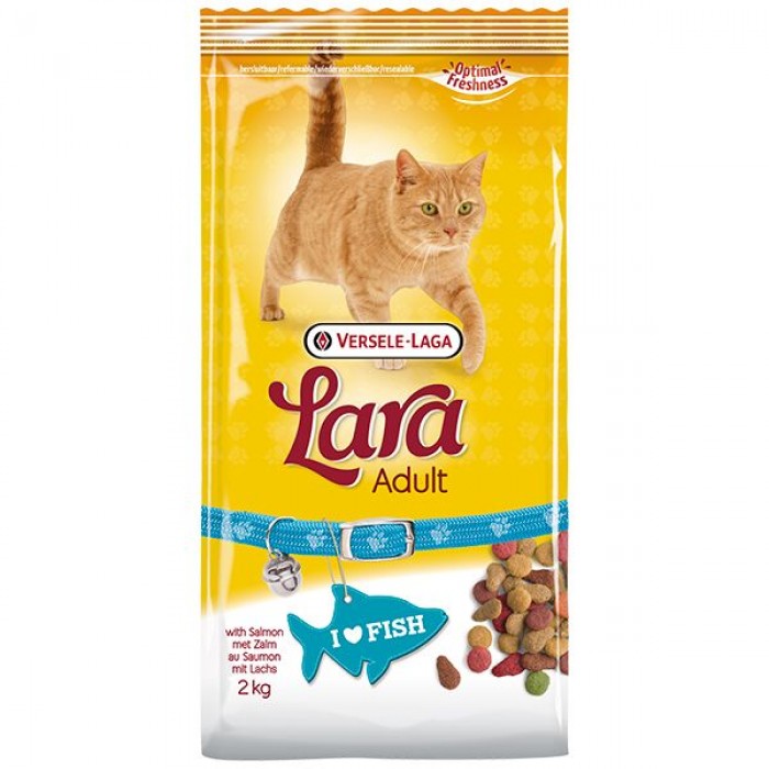 Lara Adult with Salmon сухий корм для дорослих котів з лососем 2 кг