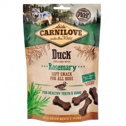 Ласощі Carnilove Dog Semi Moist з качкою та розмарином для дорослих собак 200g