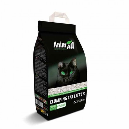 AnimAll бентонитовый наполнитель для кошек без аромата 5 кг