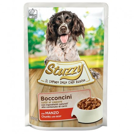 Stuzzy Dog Beef влажный корм для собак с говядиной в соусе 100г*24шт