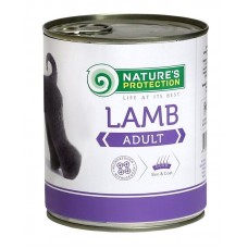 Nature's Protection Adult Lamb вологий корм для собак усіх порід з ягням 400 г*6шт.