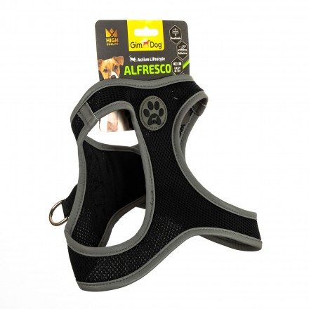 GimDog Alfresco шлея для собак крупных пород (черный) L