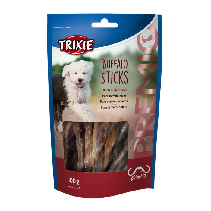Trixie PREMIO Buffalo Sticks лакомство для собак палочки с мясом буйвола 100гр