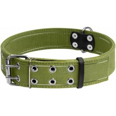 Collar двойной брезентовый ошейник со светоотражающей нитью для собак XXL