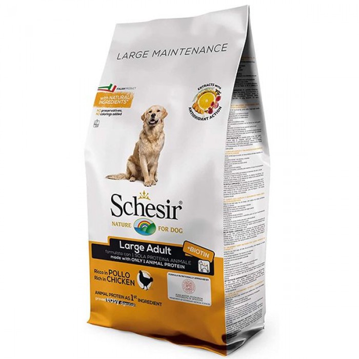 SCHESIR DOG LARGE ADULT CHICKEN сухой корм для собак больших пород с курицей 12 кг