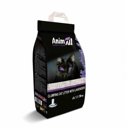 AnimAll бентонітовий наповнювач для котів з ароматом лаванди 5 кг