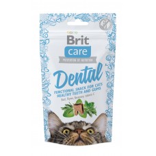 Brit Care Cat Snack Dental Ласощі з індичкою​ для котів, 50г