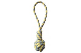 Croci Pastel игрушка для собак "Канатная груша с ручкой" (желтая) 40 см