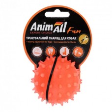 AnimAll Fun іграшка для собак "М'яч-каштан" (коралова) 7 см​