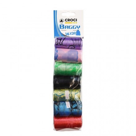 Croci Baggy пакеты для уборки за собаками 14 рулонов х 20 шт.
