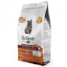 SCHESIR CAT STERILIZED & LIGHT сухой корм для кастрированных и стерелизованных котов с курицей 10 кг