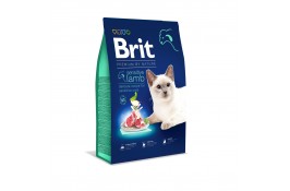 Brit Premium by Nature Cat Sensitive 8 кг (для кішок з чутливим травленням, з ягням)