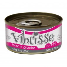 VIBRISSE влажный корм для котов с тунцом и крабом 70 г