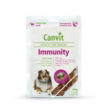 Canvit Immunity напіввологі ласощі з ягням для зміцнення імунітету собак 200 г