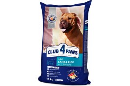 Club 4 Paws Premium Adult сухой корм для собак всех пород с ягненком и рисом 14 кг