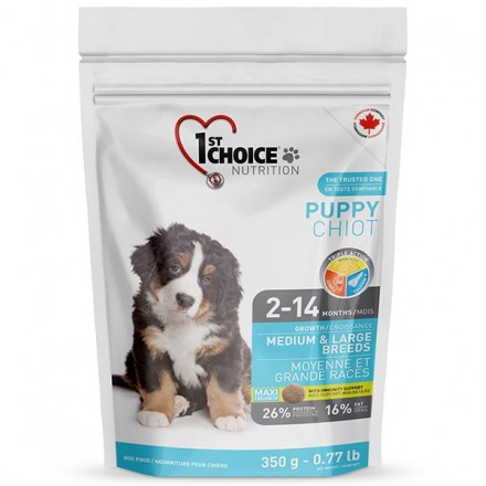1st Choice Puppy Medium & Large Chicken сухой корм для щенков средних и крупных пород 0,35 кг