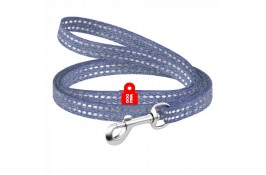 Collar WAUDOG Re-cotton светоотражающий поводок для собак и котов (синий) XS