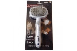 AnimAll Groom силиконовая расческа для животных (серая)
