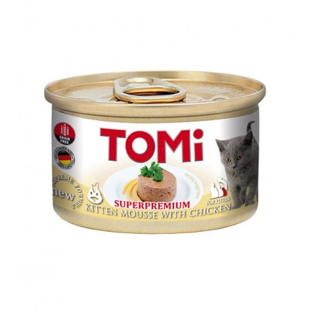 TOMI FOR KITTEN WITH CHICKEN мясной мусс с курицей для котят 85г*12шт