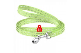 Collar WAUDOG Re-cotton светоотражающий поводок для собак и котов (салатовый) XS