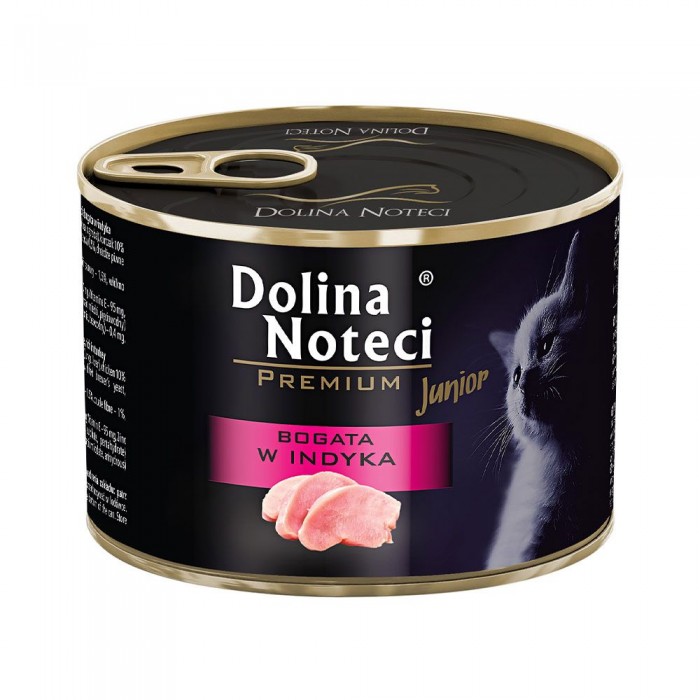 Dolina Noteci Premium влажный корм с индейкой для котят 185 г