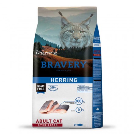 Bravery Herring Adult Cat Sterilized сухой корм для стерилизованных кошек с сельдью 2 кг