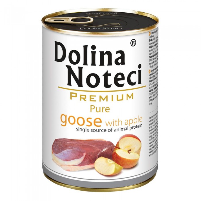 Dolina Noteci Premium Pure для собак алергіків з гускою та яблуком 400 г