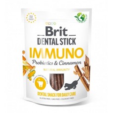 Brit Dental Stick Immuno ласощі для міцного імунітету собак з пробіотиком та корицею 251г