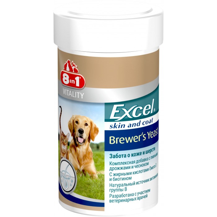 Excel Brewers Yeast вітаміни для собак та котів 780 таб