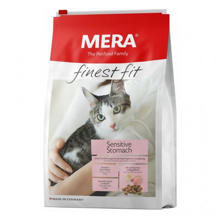 Mera finest fit Sensitive Stomach сухой корм для котов с птицей и ромашкой 10 кг