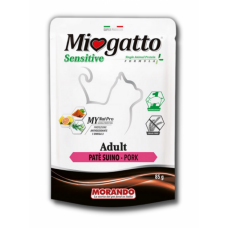 Morando Miogatto Sensitive Monoprotein влажный корм для кошек с прошутто 85г*24шт