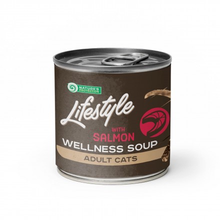 Nature's Protection Lifestyle Sterilised Salmon суп с лососем для стерилизованных кошек 140 мл*6шт