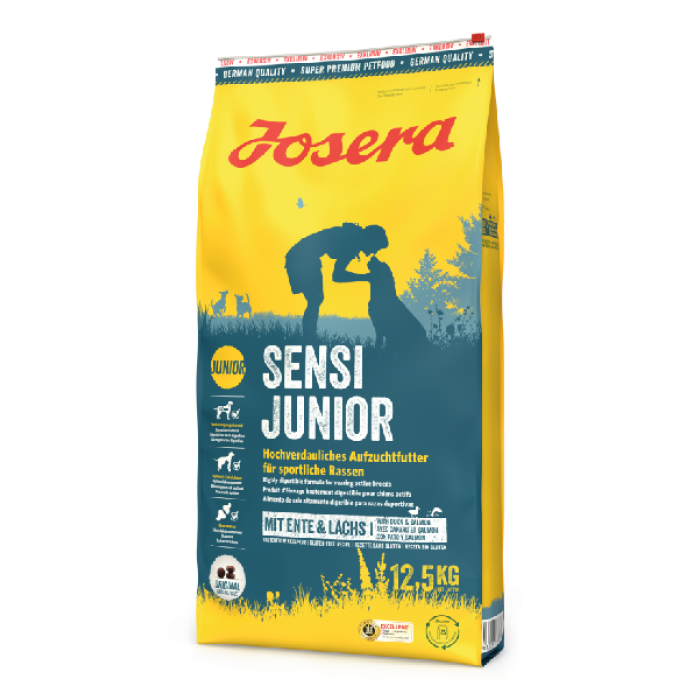 Josera Sensi Junior сухой корм для щенков средних и крупных пород с уткой и лососем 12,5 кг