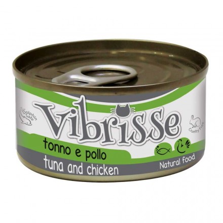 Vibrisse влажный корм для котов с тунцом и курицей 70 г