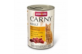 Animonda Carny Adult Beef, Chicken + Duck hearts влажный корм с говядиной, курицей и утиными сердцами для кошек 400 г