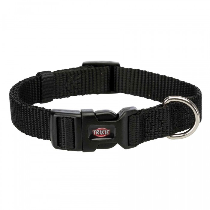 Trixie Premium ошейник для собак мини и средних пород (чёрный) S-M 30-45см/15 мм