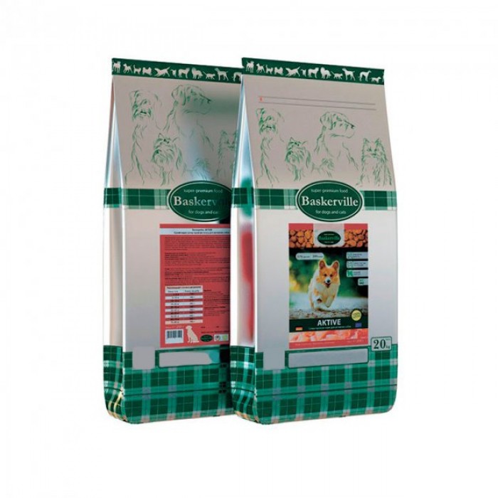 Baskerville Active Dog сухий корм для активних собак всіх порід з м'ясом свійської птиці 20 кг