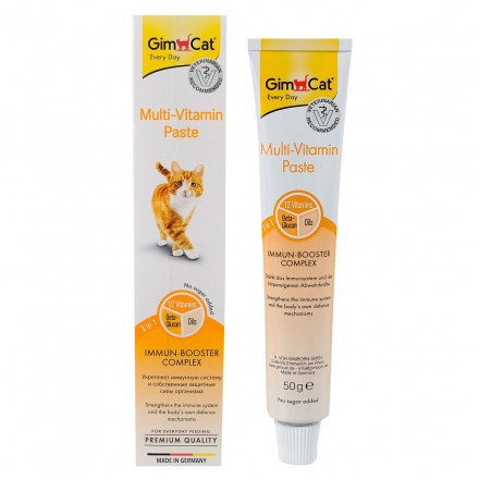 GimCat Multi-Vitamin Paste - мультивітамінна паста для котів, 50гр
