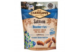Ласощі Carnilove Dog Crunchy Snack з лососем і чорницею для дорослих собак 200g