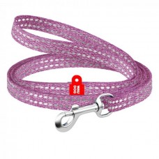 Collar WAUDOG Re-cotton светоотражающий поводок для собак и котов (фиолетовый) XS